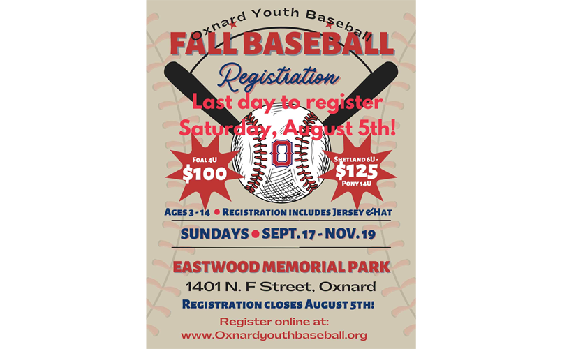 OYB Fall 2022 Baseball Registration